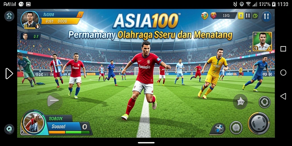 Tampilan permainan ASIA100 yang dinamis dan penuh aksi.