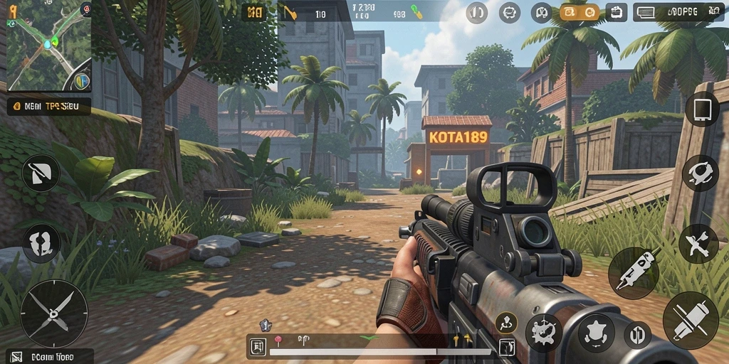 Screenshot gameplay KOTA189 yang menampilkan aksi pertarungan mendebarkan.