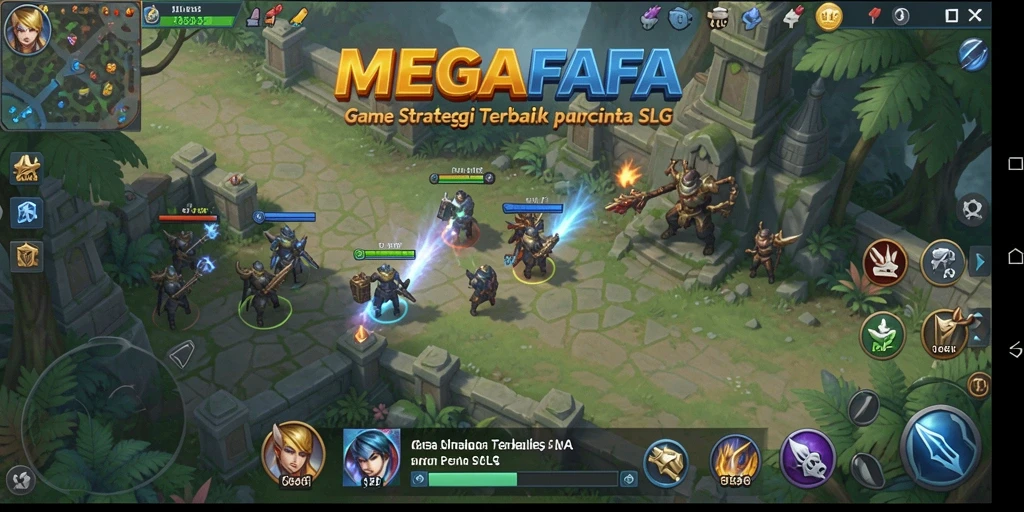 Tampilan gameplay MEGAFAFA yang seru dan mendebarkan.