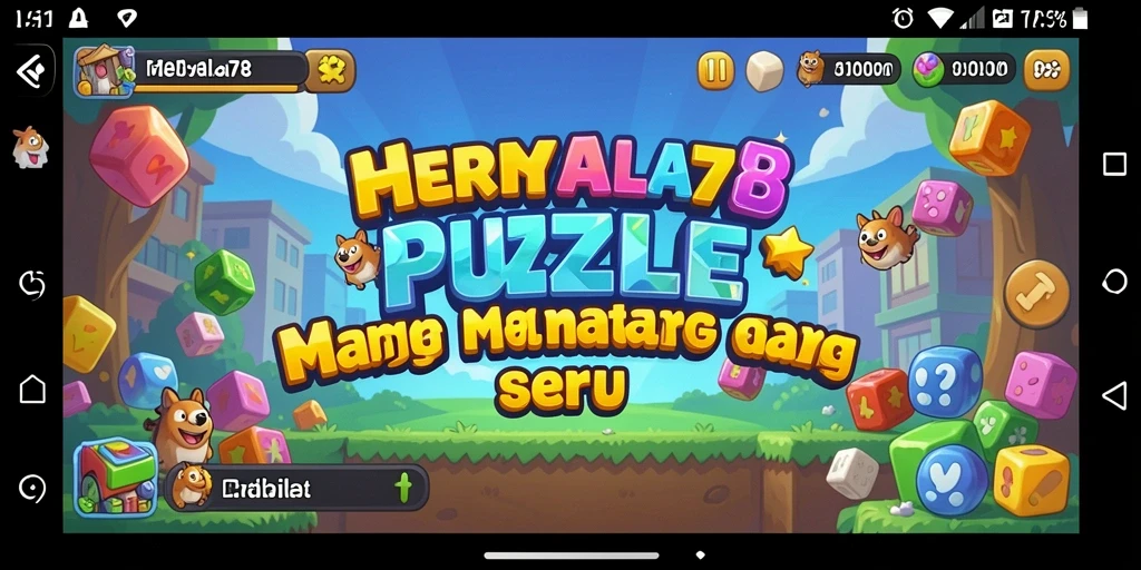 Screenshot MENYALA78 menampilkan gameplay Puzzle yang seru dan penuh tantangan.