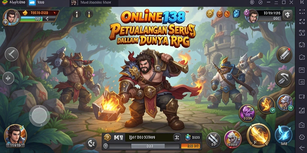 Screenshot gameplay ONLINE138 menunjukkan aksi RPG yang mendebarkan.