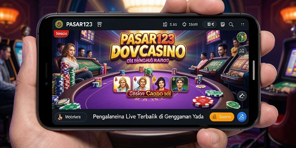 Tampilan menawan gameplay Live Casino PASAR123 yang mendebarkan.