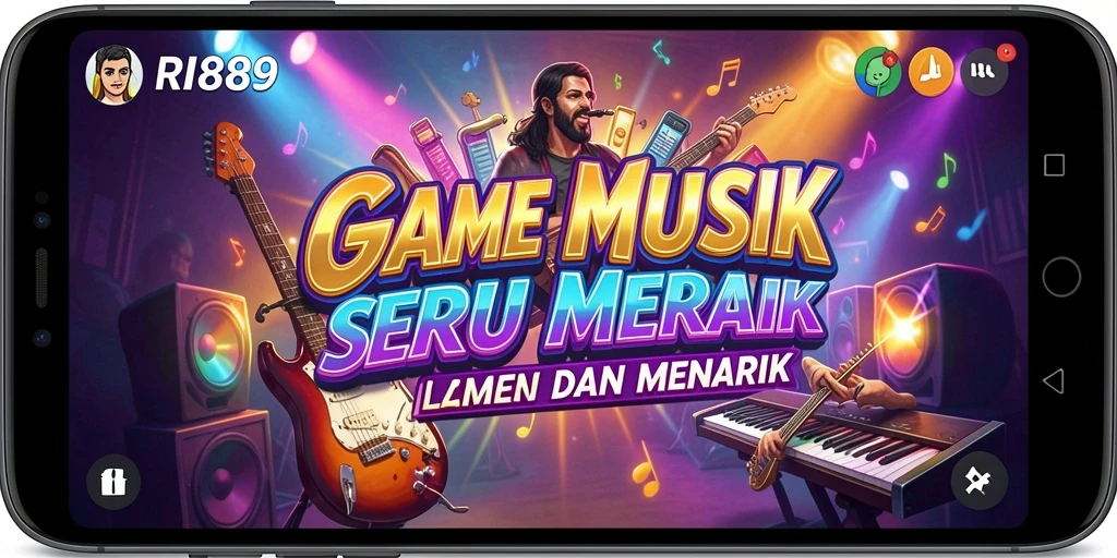Tampilan menarik dalam gameplay RI889 yang penuh dengan musik.
